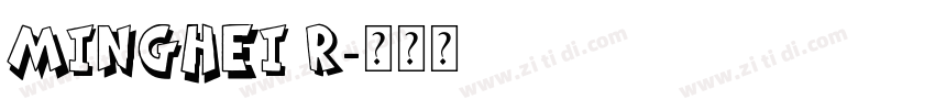 MingHei R字体转换